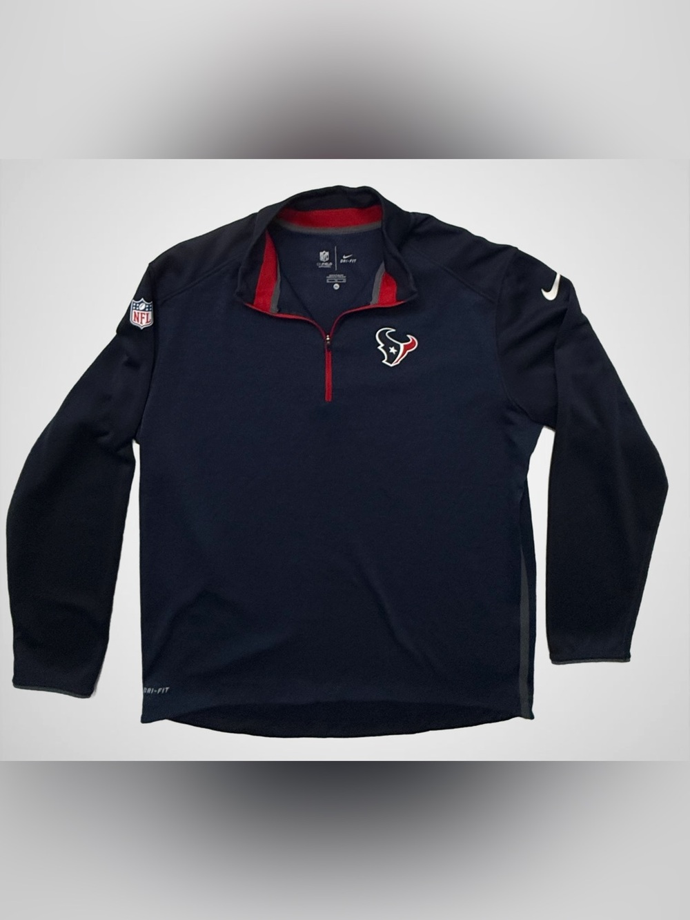 Nike Houston Texans NFL Dri-FIT 1/4 Zip Pullover Men’s XL